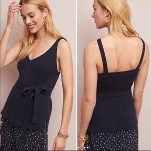 Anthropologie Moth Sweater Tank - Size Large - Navy
